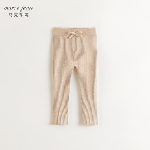 马克珍妮女童绵羊毛甜美蝴蝶结打底裤儿童裤子宝宝秋冬新款241695 商品图4