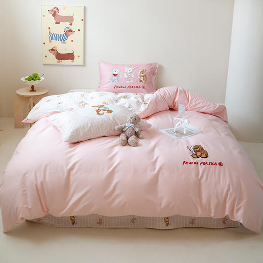 顶柔全棉高密卡通毛巾绣印花四件套-TJ1536 商品图9