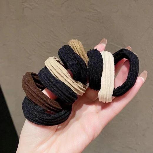 【家居百货】9.9元直接到手100根！升级版【美拉德高马尾头绳】质量嘎嘎好！ 商品图8