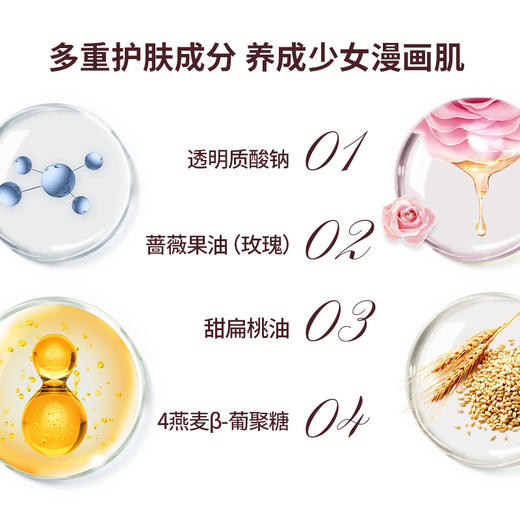 【你的肌肤“加湿器”来咯】蜜斯莉维生素E花香身体乳，让肌肤感受天然花香，补水保湿滋肤润持留久香伪体香QQ 商品图2