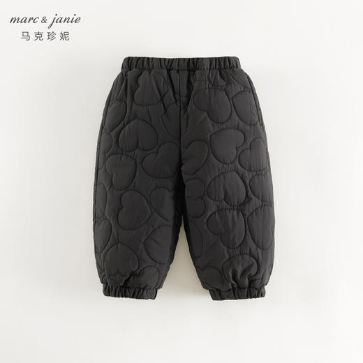 马克珍妮女童甜美爱心加绒棉裤儿童裤子宝宝2024年冬装新款241395 商品图2