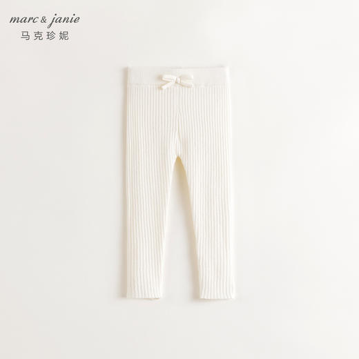 马克珍妮女童绵羊毛甜美蝴蝶结打底裤儿童裤子宝宝秋冬新款241695 商品图2