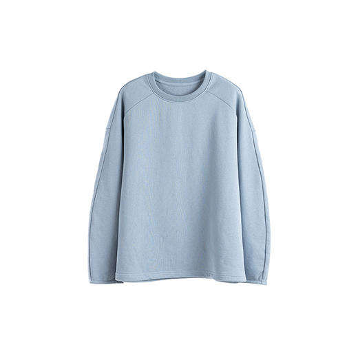 绽放645朵/香蕉卫衣重磅*细毛圈布弯刀袖下摆抽绳套头长袖上衣 商品图4