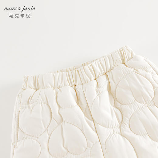 马克珍妮女童甜美爱心加绒棉裤儿童裤子宝宝2024年冬装新款241395 商品图3