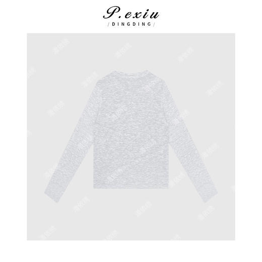 04-6潘依绣丁丁宠粉羊-毛叠穿层次感气质假两件针织上衣 ZZ0609 商品图2