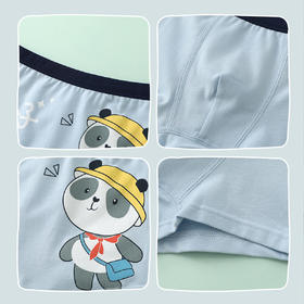 贝贝怡贝贝怡儿童内裤纯棉男童平角短裤春秋女宝宝小中大童四角裤4条装ZB5DP063