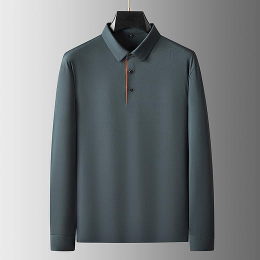 【新款DDA】大依优型大码长袖Polo衫翻领加肥加大肥佬休闲商务宽松透气上衣打底 商品图1