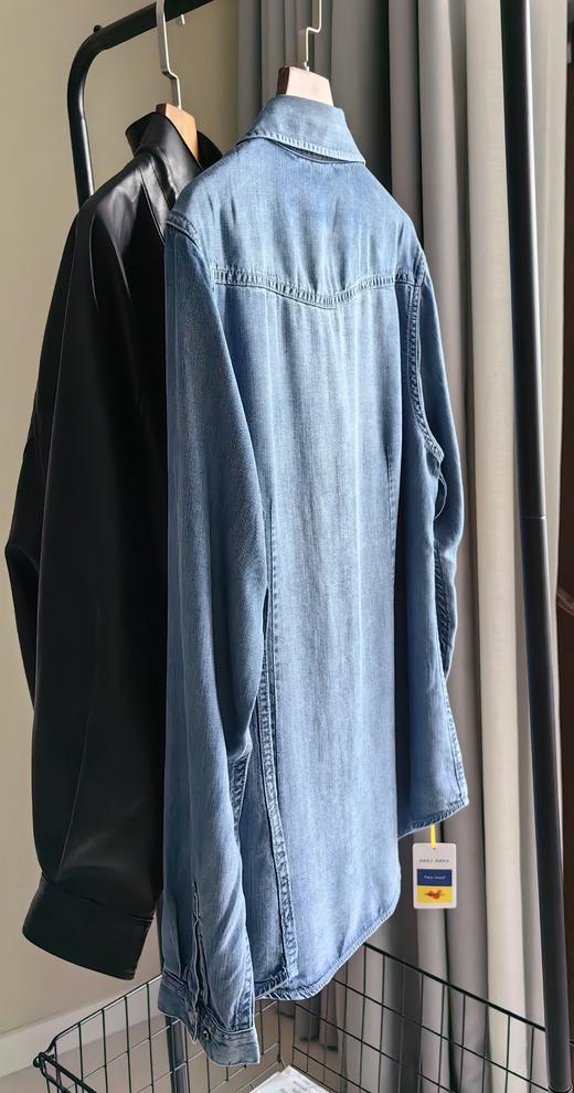 小众原单100天丝牛仔衬衫百搭显瘦款 商品图13