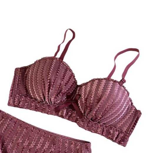 【E选好物】秋冬新款金丝绒拼接半杯少女内衣直播小胸*无肩带文胸-E24091804（下单后5-7天发货） 商品图4