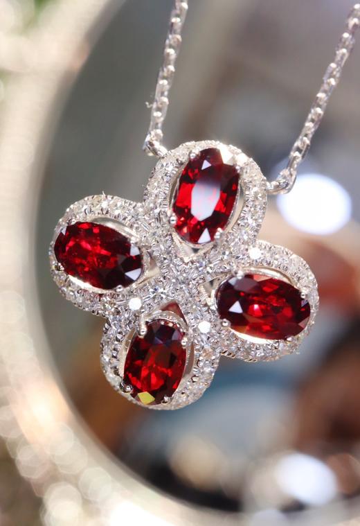 1.45-1.5克拉鸽血红宝锁骨链 商品图0