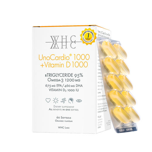 【WHC】UnoCardio 1000 小千金鱼油 商品图4