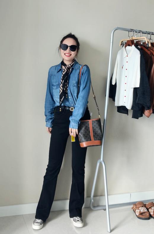 小众原单100天丝牛仔衬衫百搭显瘦款 商品图8