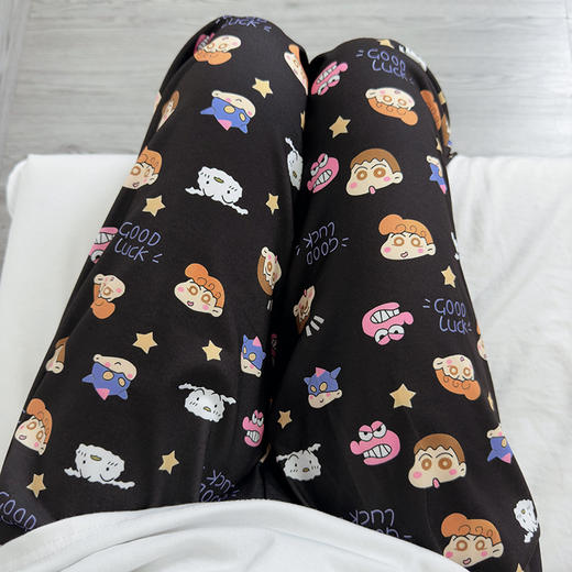 【捡漏25.9包邮！】蜡笔小新ins风卡通日系睡裤 学生女早秋防蚊裤 可爱宿舍休闲裤外穿-QQ 商品图11