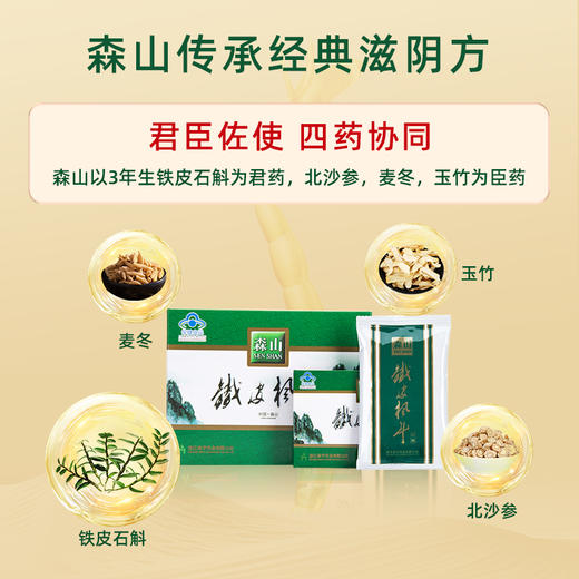 森山牌铁皮枫斗胶囊0.4g*96粒 商品图2