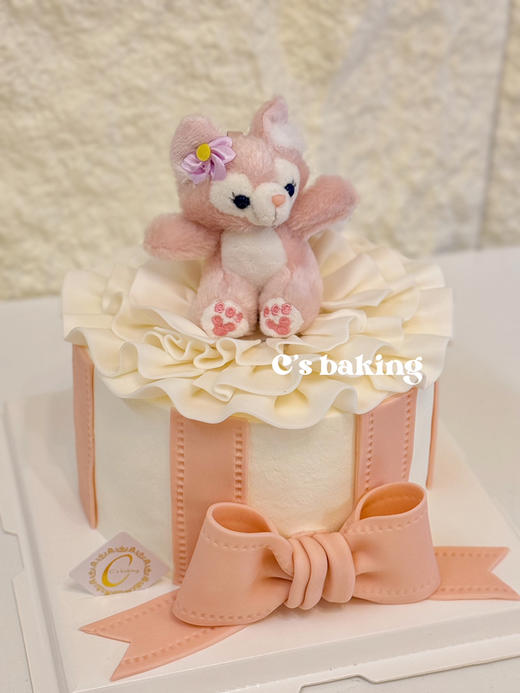 #复古蝴蝶结蕾丝花边 #迪士尼 玲娜贝儿 公主/梦幻场景/小仙女最爱 忌廉蛋糕（默认自提，收费配送请联系客服） 商品图1