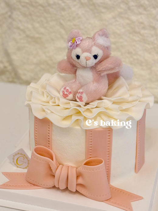 #复古蝴蝶结蕾丝花边 #迪士尼 玲娜贝儿 公主/梦幻场景/小仙女最爱 忌廉蛋糕（默认自提，收费配送请联系客服） 商品图2