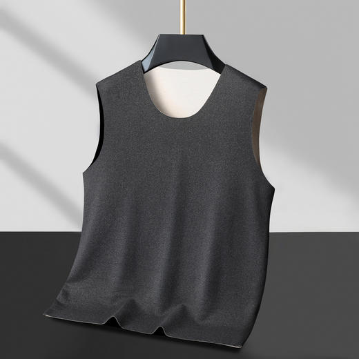 【羊毛蚕丝】【新款DPD】大依优型大码男装AB面保暖背心无痕保暖内衣坎肩男士加肥加大肥佬胖子 商品图2