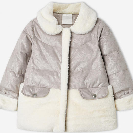 丽婴房-童衣类（冬）E1外套\披风W_浅灰 商品图2