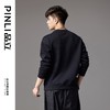 PINLI品立秋季新款男士圆领宽松金属烫片套头卫衣BG243109035 商品缩略图2