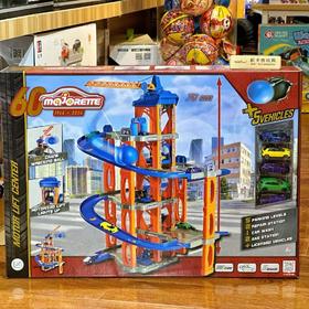 Majorette美捷轮-60周年升降中心套装 汽车模滑行轨道升降梯男儿童拼接玩具