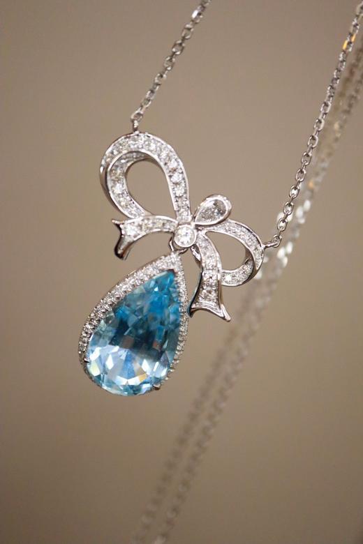 18K海蓝宝石项链 4.71ct 商品图5