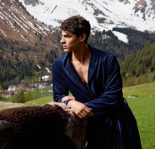 【超柔绒睡袍】SCHIESSER德国舒雅男士超柔绒睡袍春秋 初冬39/23661R 商品图0