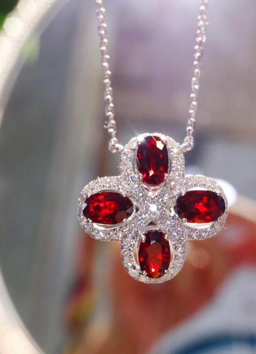 1.45-1.5克拉鸽血红宝锁骨链 商品图1