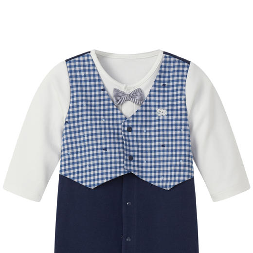 丽婴房-童衣类（秋）E1连身装\游戏裤海蓝\宝蓝 商品图2