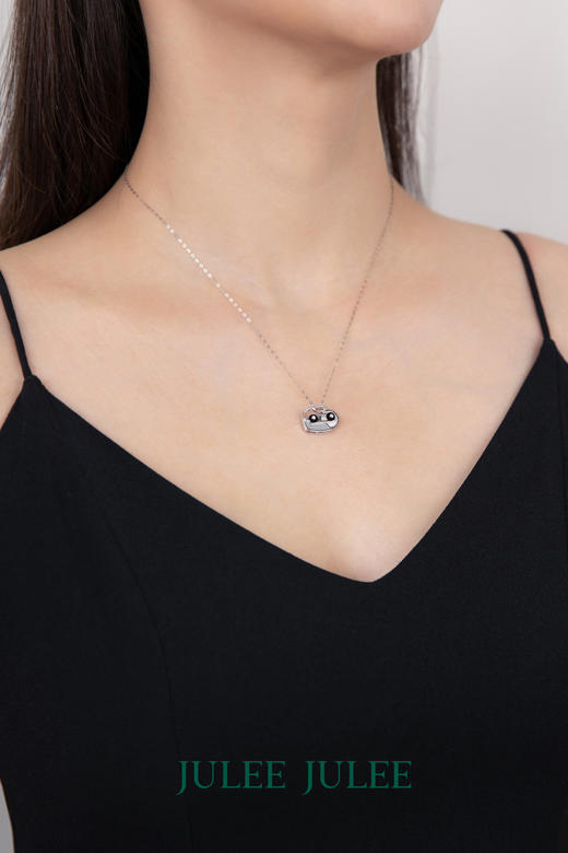 【倒带】JULEEJULEE茱俪  18K白金母贝钻石项链 商品图2