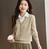 CC-66-5830初秋假两件Polo领针织衫外穿毛衣女秋冬新款2024季叠穿内搭上衣女 商品缩略图0