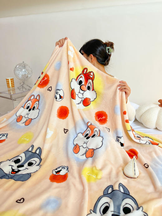 【新款牛奶绒毛毯，卡通形象可爱俏皮】卡通儿童毛毯 牛奶绒休闲盖毯 宝宝绒毯学生幼儿园午休毯300g-QQ 商品图13