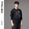PINLI品立2024秋季新款国潮宽松休闲卫衣男士烫钻飞马祥云上衣潮BG243109038 商品缩略图3