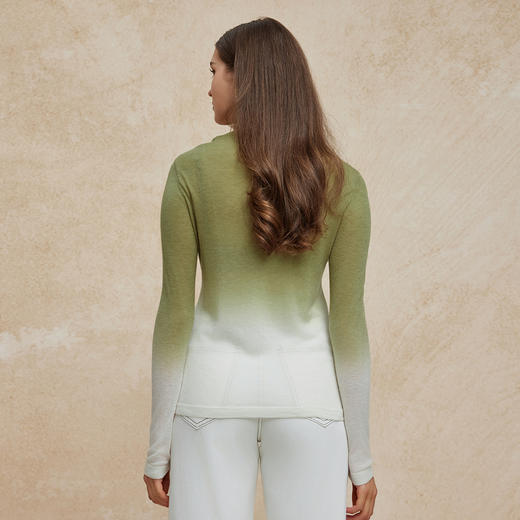 PG643斯尔丽2024秋季新款莱赛尔超细针柔软悬垂吊染工艺宽松版针织上衣 商品图1