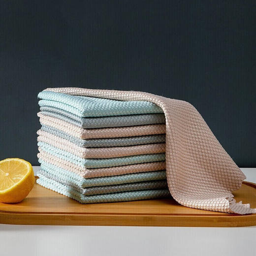 美穗吉家 鱼鳞抹布10条装 商品图2