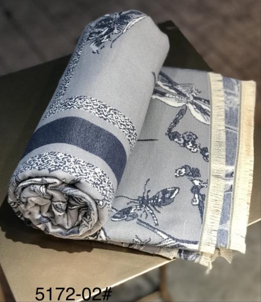 优品堂【丝丝水墨】140x140拉绒方形围巾披肩两用 商品图8