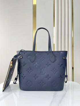 秋冬特惠💰1100 原单LV NEVERFULL 中号全皮购物袋M47143 尺寸：31×28×14cm