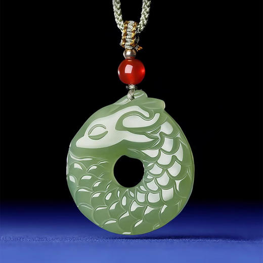 【经典】小萌龙献瑞天然和田玉吊坠 商品图0