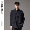 PINLI品立秋季新款新中式钉珠花休闲西服男士结婚小西装外套B243106034 商品缩略图0