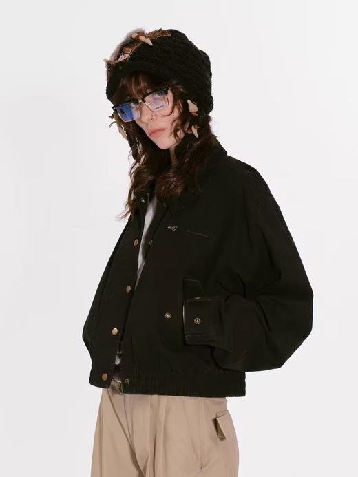 出逃赤岗西/24AWW91/美式复古拼接灯芯绒翻领外套 商品图0