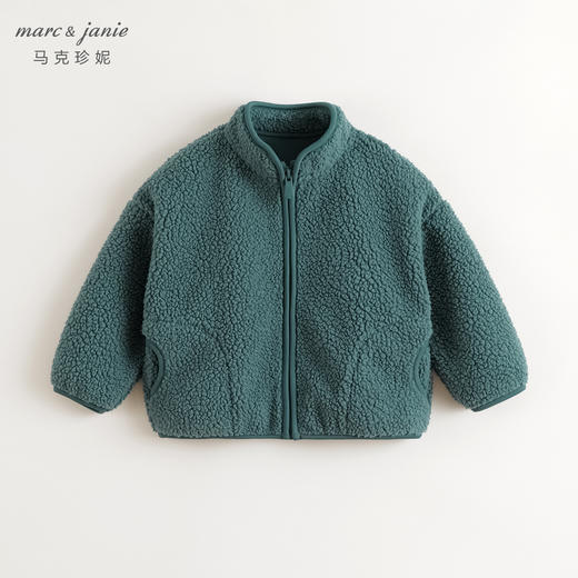 马克珍妮男童户外风暖暖舒棉绒外套儿童上衣2024年秋冬新品241091 商品图4