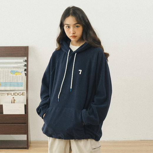 714street美式加绒卫衣男女秋冬潮牌情侣装男生摇粒绒外套保暖衣 商品图2