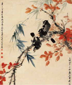  一组小写意花鸟，活色生香！ 