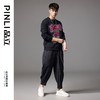 PINLI品立2024秋季新款重工烫钻休闲卫衣男士时尚宽松长袖上衣潮BG243109031 商品缩略图2