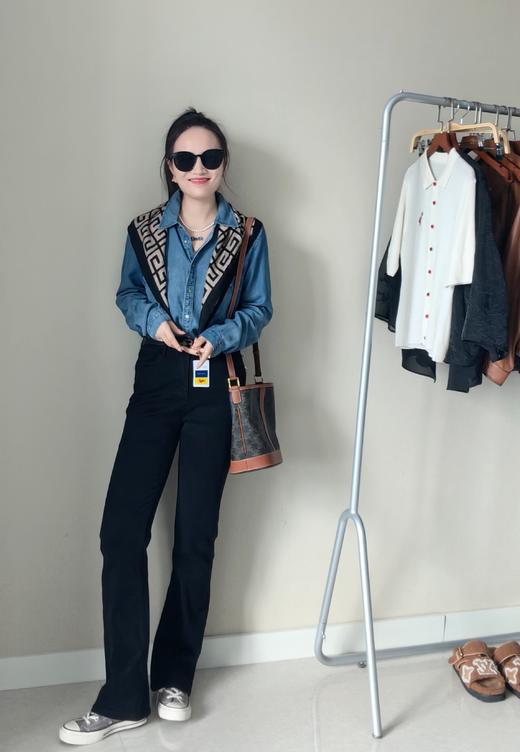 小众原单100天丝牛仔衬衫百搭显瘦款 商品图9