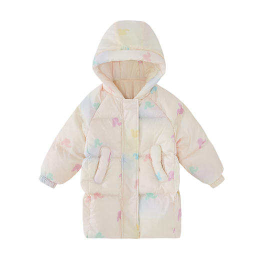 笛莎Deesha女童羽绒服2024冬季新款宝宝中长款羽绒服 商品图4