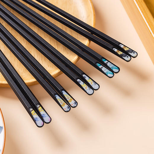 美穗吉家 家用分类合金筷5双装 商品图3