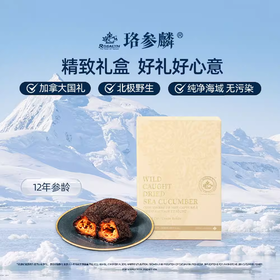 ROSALYN 珞参麟 北极野生干海参 12年参龄 整筒参 150克金色礼盒