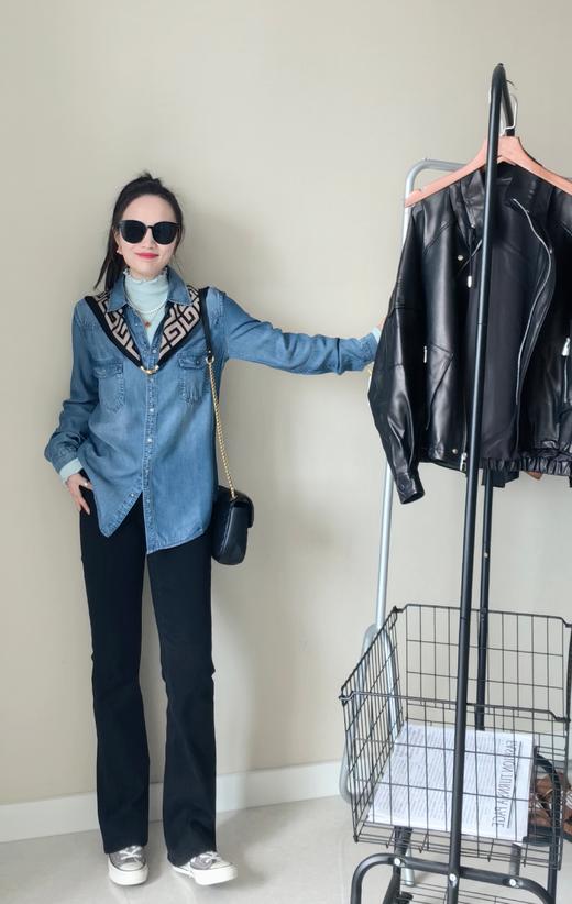 小众原单100天丝牛仔衬衫百搭显瘦款 商品图7