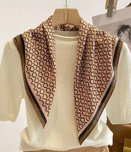 FS竹纤维女士时尚印花竹棉大方巾036 商品图7