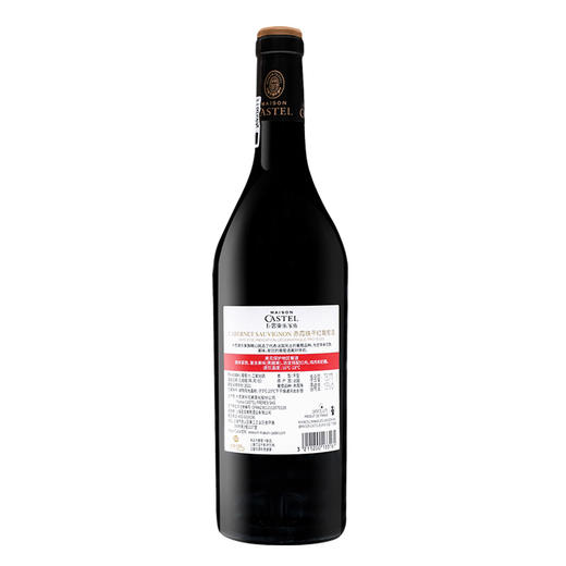 卡思黛乐家族赤霞珠干红葡萄酒	750ml单支装 商品图1